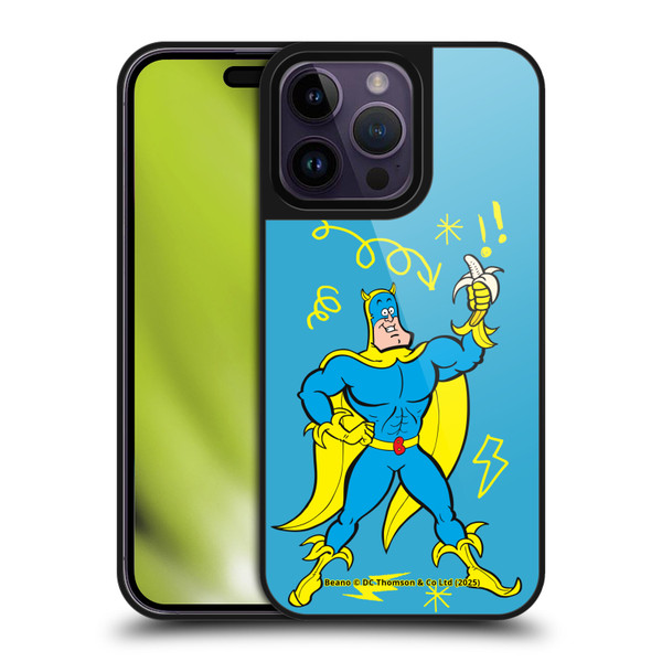 Beano Bananaman Graphics Blue Gel Armour Case For Apple iPhone 14 Pro Max
