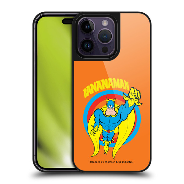 Beano Bananaman Graphics Fly Gel Armour Case For Apple iPhone 14 Pro Max