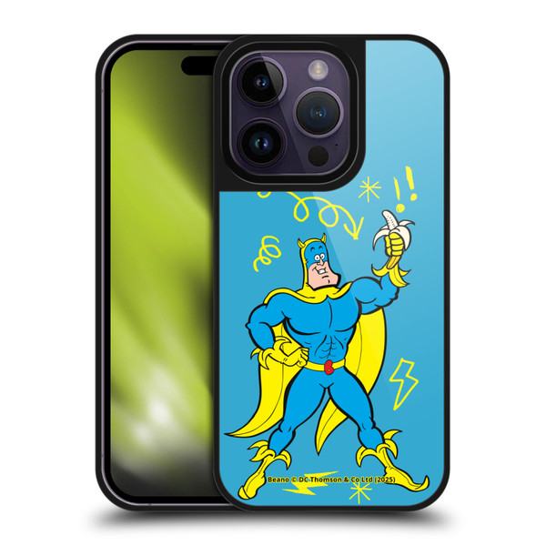 Beano Bananaman Graphics Blue Gel Armour Case For Apple iPhone 14 Pro