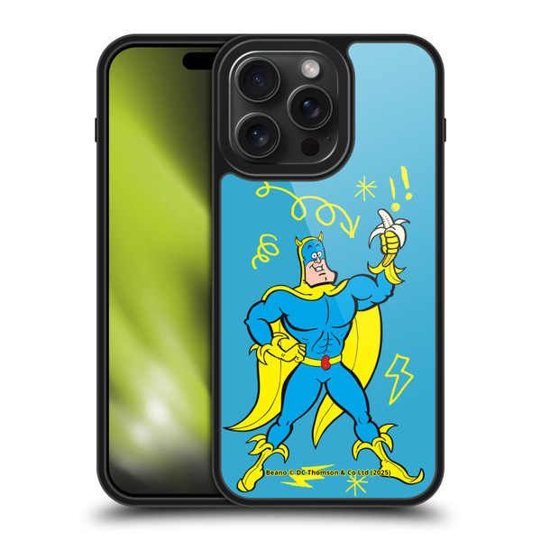 Beano Bananaman Graphics Blue Gel Armour Case For Apple iPhone 15 Pro Max