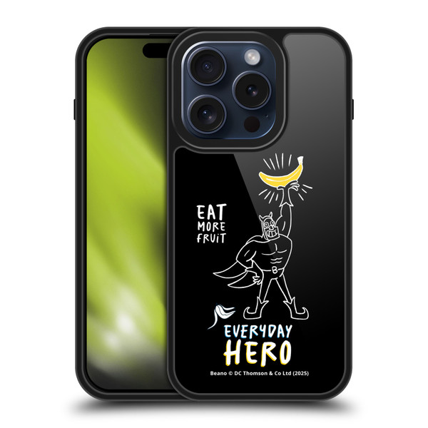 Beano Bananaman Graphics Everyday Hero Gel Armour Case For Apple iPhone 15 Pro
