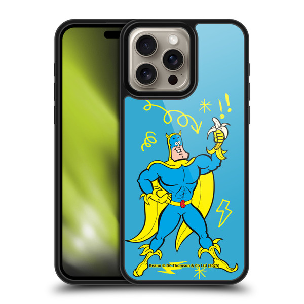 Beano Bananaman Graphics Blue Gel Armour Case For Apple iPhone 16 Pro Max