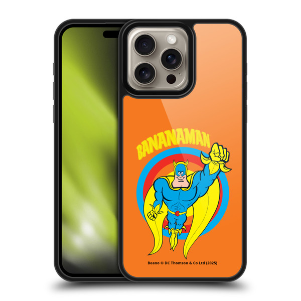 Beano Bananaman Graphics Fly Gel Armour Case For Apple iPhone 16 Pro Max