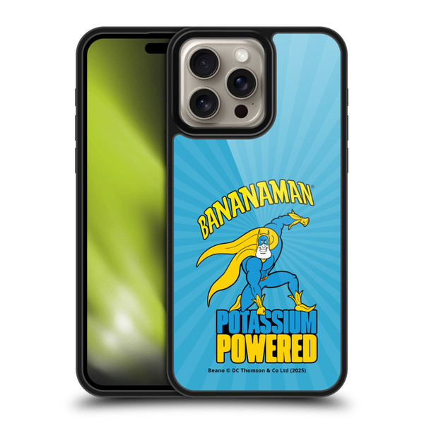 Beano Bananaman Graphics Potassium Powered Gel Armour Case For Apple iPhone 16 Pro Max