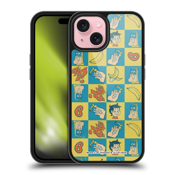 Beano Bananaman Patterns Classic Gel Armour Case For Apple iPhone 15