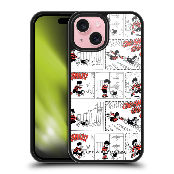 Beano Bananaman Patterns Dennis Gnasher Gel Armour Case For Apple iPhone 15