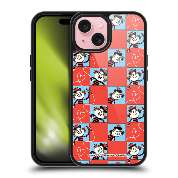 Beano Bananaman Patterns Minnie Heart Gel Armour Case For Apple iPhone 15