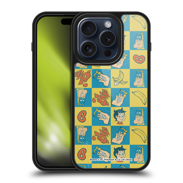 Beano Bananaman Patterns Classic Gel Armour Case For Apple iPhone 15 Pro