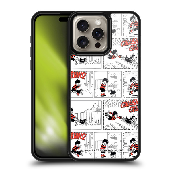 Beano Bananaman Patterns Dennis Gnasher Gel Armour Case For Apple iPhone 16 Pro Max