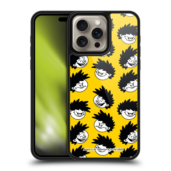 Beano Bananaman Patterns Dennis Head Gel Armour Case For Apple iPhone 16 Pro Max