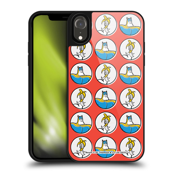 Beano Bananaman Patterns Red Circles Gel Armour Case For Apple iPhone XR
