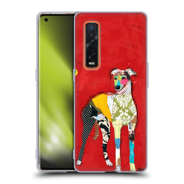 Michel Keck Dogs 2 Greyhound Soft Gel Case for OPPO Find X2 Pro 5G