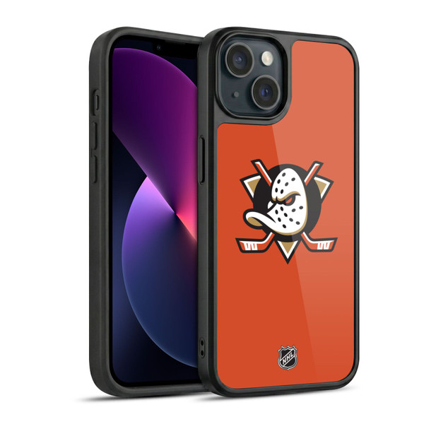 NHL Anaheim Ducks Plain Gel Armour Case For Apple iPhone 13