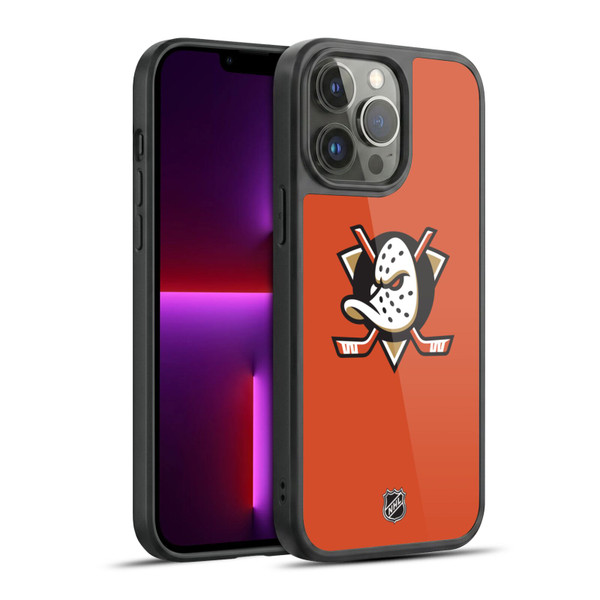 NHL Anaheim Ducks Plain Gel Armour Case For Apple iPhone 13 Pro Max