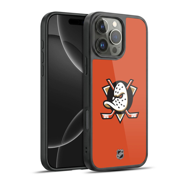 NHL Anaheim Ducks Plain Gel Armour Case For Apple iPhone 16 Pro Max