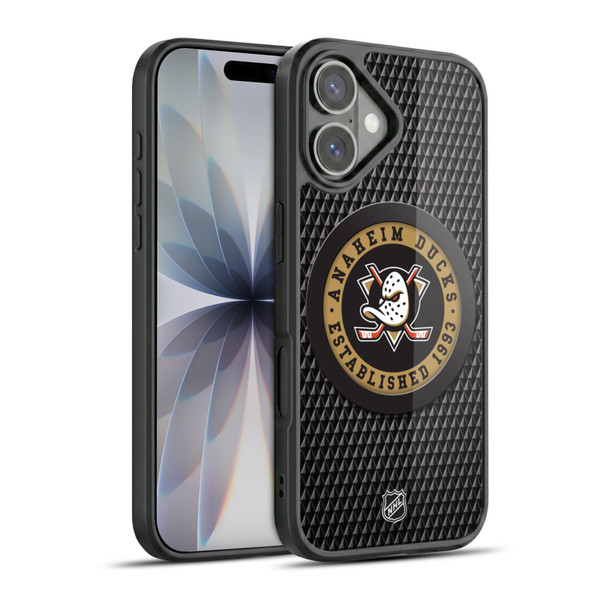 NHL Anaheim Ducks Puck Texture Gel Armour Case For Apple iPhone 17