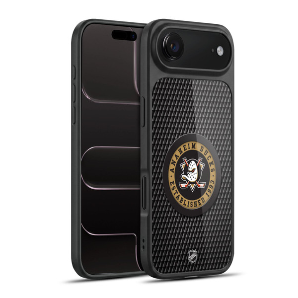 NHL Anaheim Ducks Puck Texture Gel Armour Case For Apple iPhone 17 Air