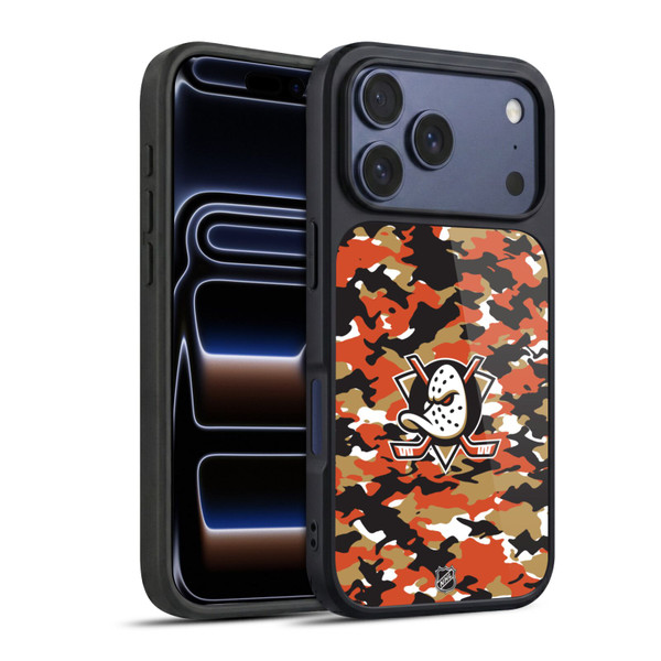 NHL Anaheim Ducks Camouflage Gel Armour Case For Apple iPhone 17 Pro