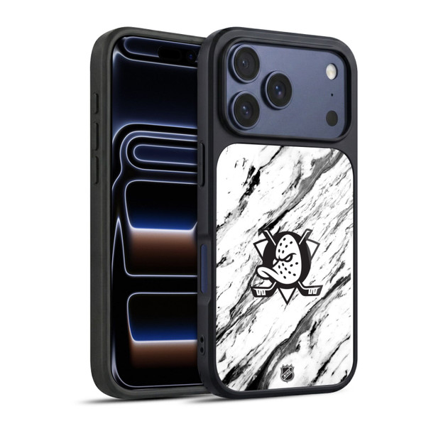 NHL Anaheim Ducks Marble Gel Armour Case For Apple iPhone 17 Pro