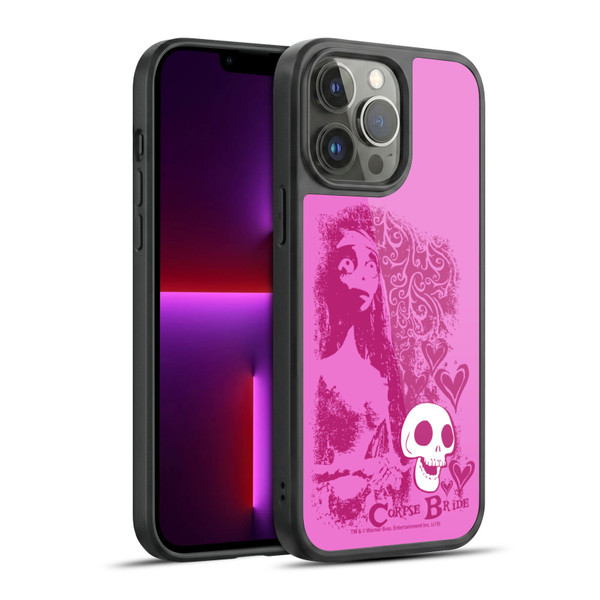 Corpse Bride Key Art Pink Distressed Look Gel Armour Case For Apple iPhone 13 Pro Max