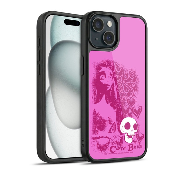Corpse Bride Key Art Pink Distressed Look Gel Armour Case For Apple iPhone 15