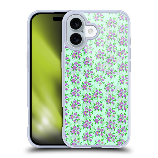 Grace Illustration Lovely Floral Cosmos Soft Gel Case for Apple iPhone 16 & MagSafe