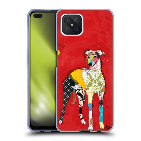Michel Keck Dogs 2 Greyhound Soft Gel Case for OPPO Reno4 Z 5G
