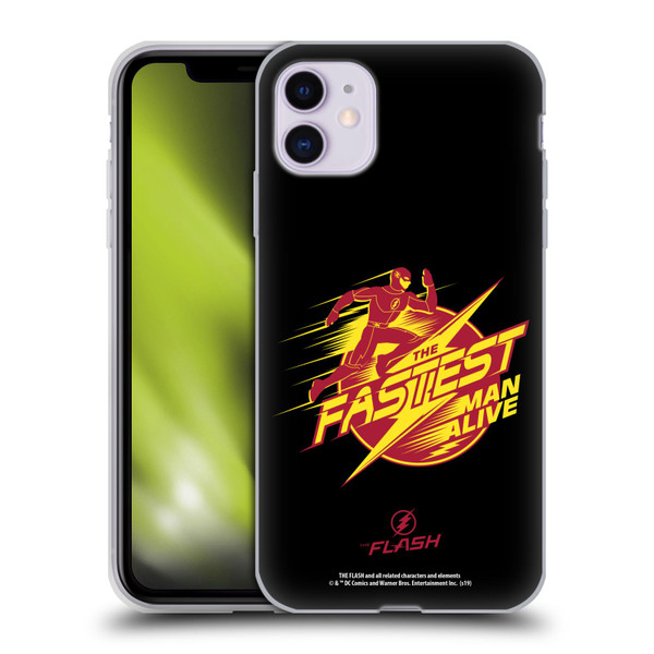 The Flash TV Series Graphics Barry Fastest Man Alive Soft Gel Case for Apple iPhone 11