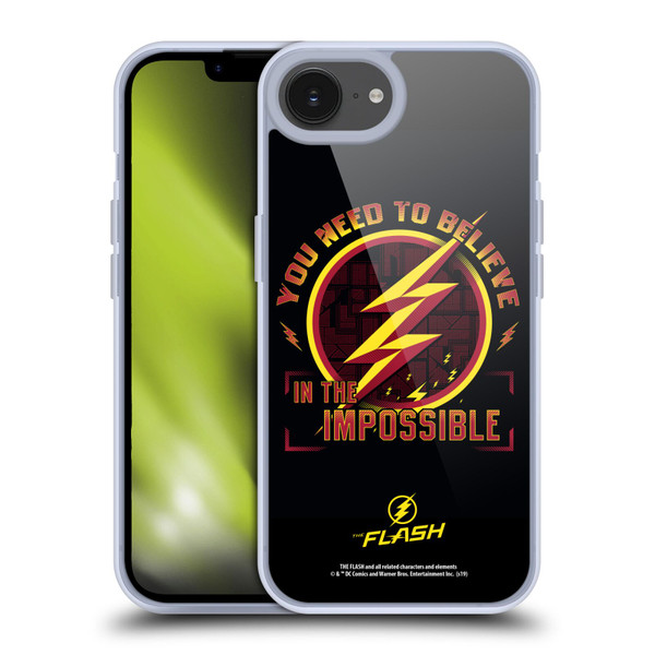 The Flash TV Series Graphics Believe Soft Gel Case for Apple iPhone 16e / Apple iPhone 17e & MagSafe