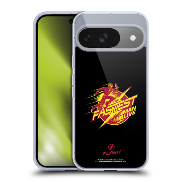The Flash TV Series Graphics Barry Fastest Man Alive Soft Gel Case for Google Pixel 9 / Pixel 9 Pro