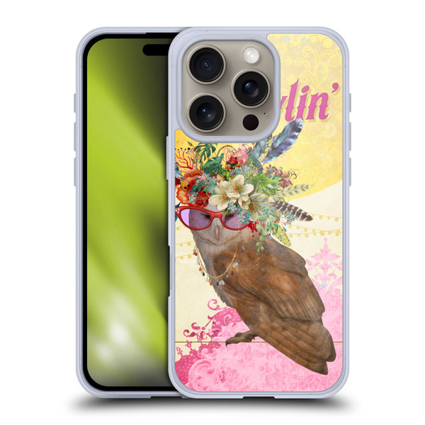 Duirwaigh Boho Animals Owl Soft Gel Case for Apple iPhone 16 Pro & MagSafe