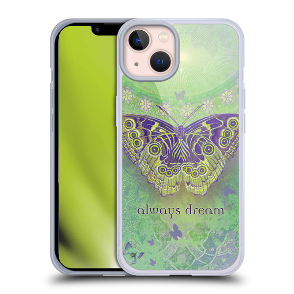 Duirwaigh Insects Butterfly Soft Gel Case for Apple iPhone 13