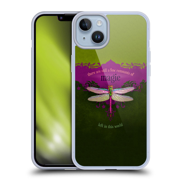 Duirwaigh Insects Dragonfly Soft Gel Case for Apple iPhone 14 Plus & MagSafe