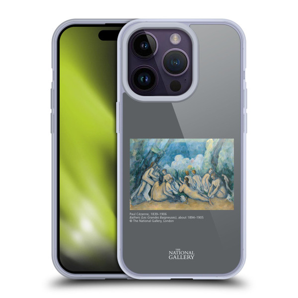 The National Gallery People Cezanne Bathers Soft Gel Case for Apple iPhone 14 Pro & MagSafe