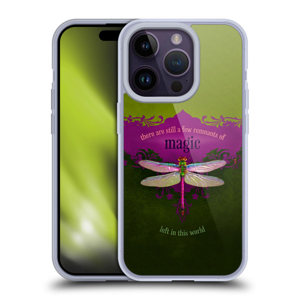 Duirwaigh Insects Dragonfly Soft Gel Case for Apple iPhone 14 Pro & MagSafe