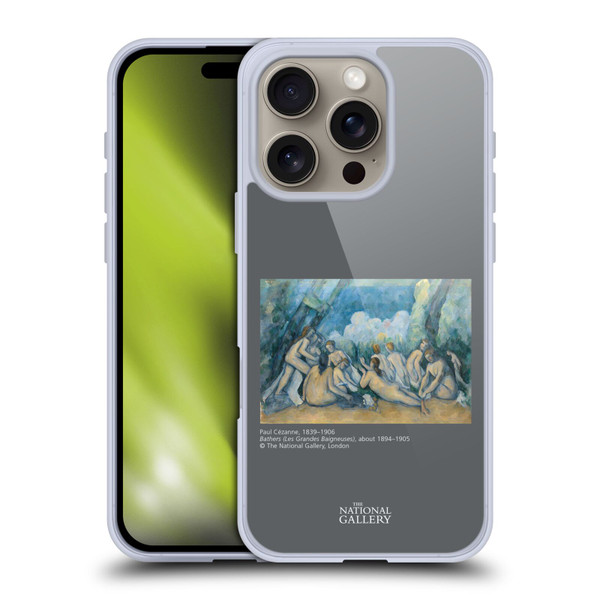 The National Gallery People Cezanne Bathers Soft Gel Case for Apple iPhone 16 Pro & MagSafe