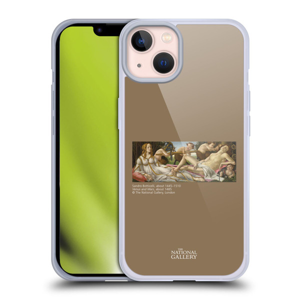 The National Gallery Religious & Mythological Venus And Mars Soft Gel Case for Apple iPhone 13
