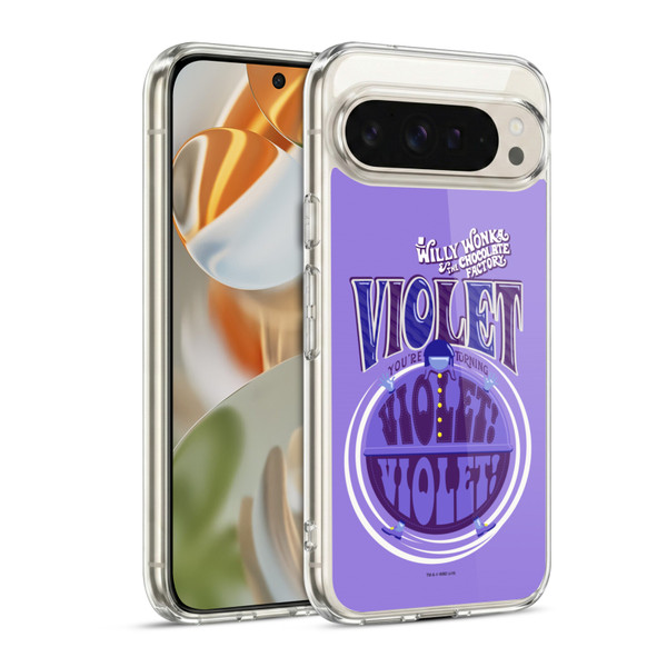 Willy Wonka and the Chocolate Factory Graphics Violet Beauregarde Soft Gel Case for Google Pixel 9 / Pixel 9 Pro