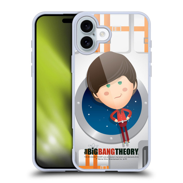 The Big Bang Theory Character Art Howard Soft Gel Case for Apple iPhone 16 Plus & MagSafe