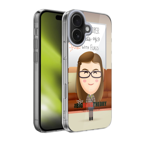 The Big Bang Theory Character Art Amy Soft Gel Case for Apple iPhone 17