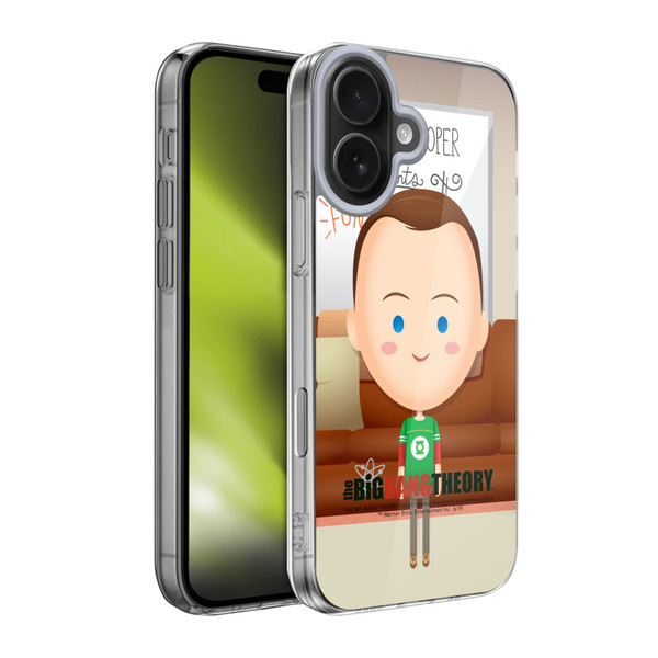 The Big Bang Theory Character Art Sheldon Soft Gel Case for Apple iPhone 17