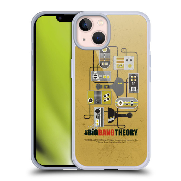 The Big Bang Theory Graphic Arts Gamers Soft Gel Case for Apple iPhone 13