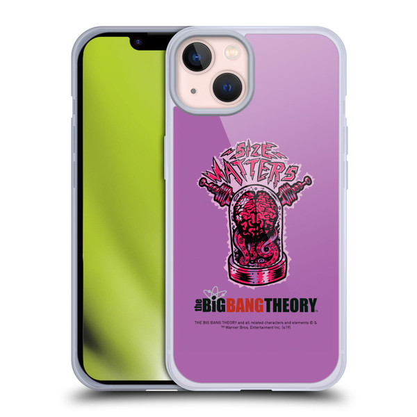 The Big Bang Theory Graphic Arts Size Matters Soft Gel Case for Apple iPhone 13