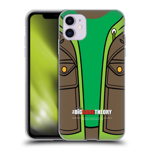 The Big Bang Theory Iconic Shirts Leonard Soft Gel Case for Apple iPhone 11
