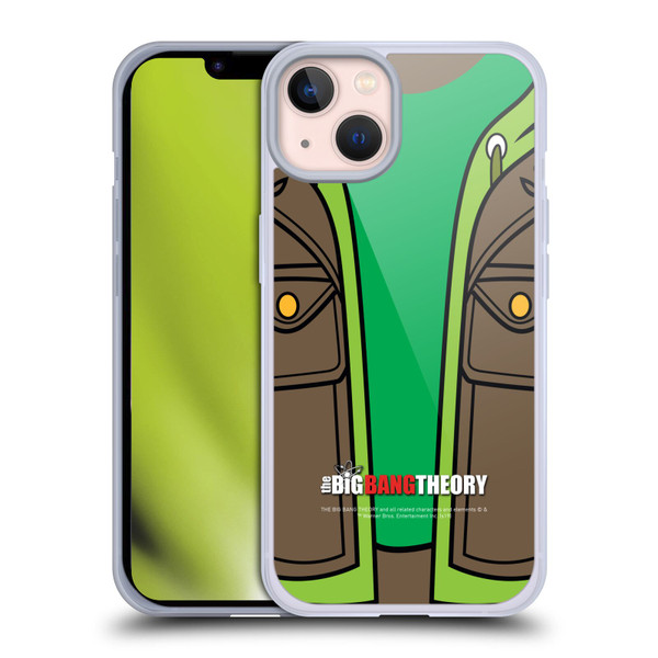 The Big Bang Theory Iconic Shirts Leonard Soft Gel Case for Apple iPhone 13