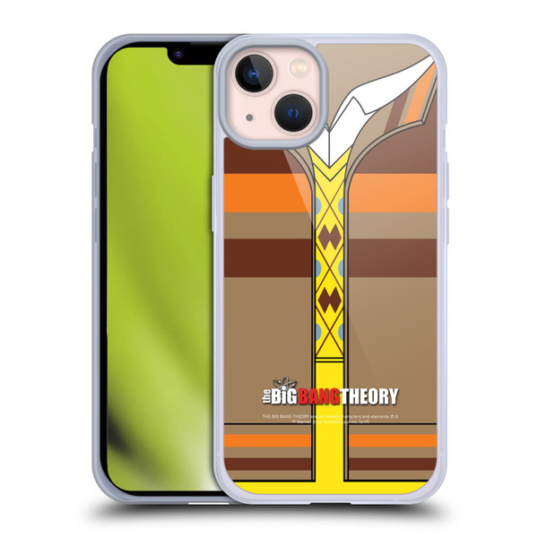 The Big Bang Theory Iconic Shirts Raj Soft Gel Case for Apple iPhone 13