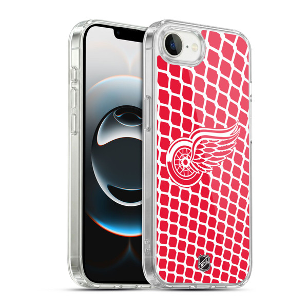 NHL Detroit Red Wings Net Pattern Soft Gel Case for Apple iPhone 16e / Apple iPhone 17e & MagSafe