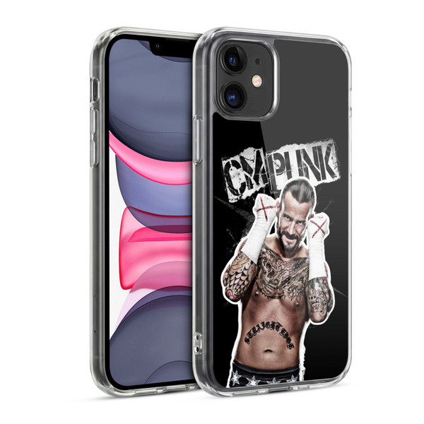 WWE CM Punk Graphics Soft Gel Case for Apple iPhone 11