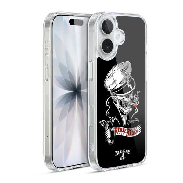 Alchemy Gothic Skull Rebel Rider Soft Gel Case for Apple iPhone 17