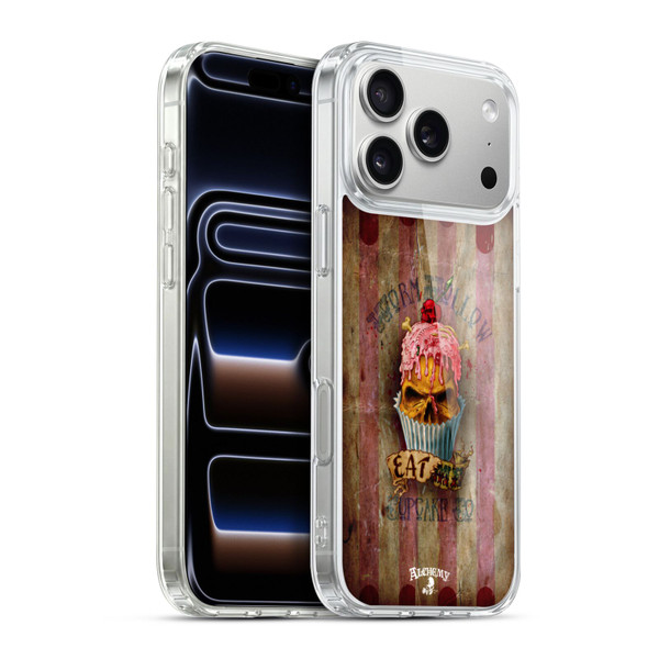 Alchemy Gothic Skull Eat Me Cupcake Soft Gel Case for Apple iPhone 17 Pro Max